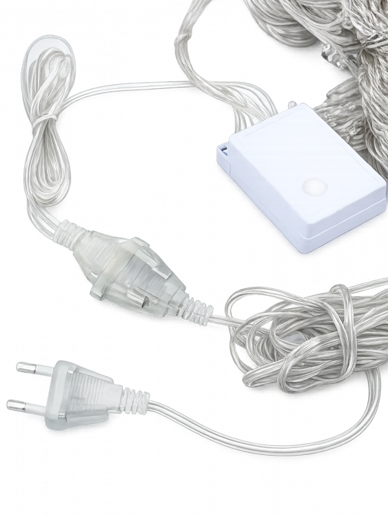 Удлинитель для гирлянды прозрачный 5м УПАКОВКА Орбита OT-ELE02